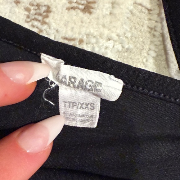 Garage Black Sleek Scoop Cami Top XXS - Picture 4 of 4